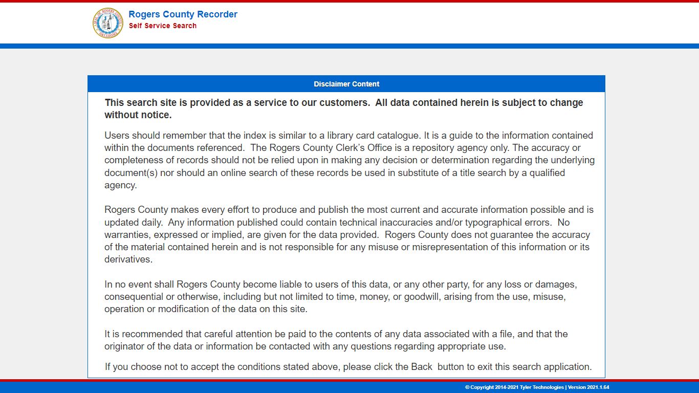 Rogers County Recorder - Tyler Tech